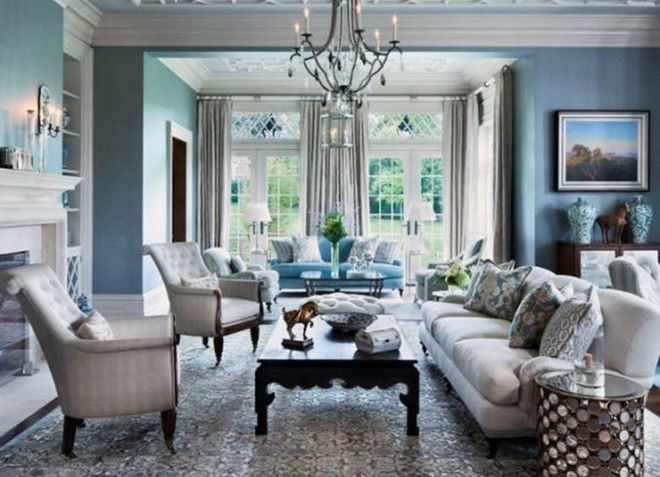 цвет стен в гостиной 1