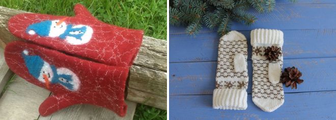 красивые новогодние варежки красивые новогодние варежки