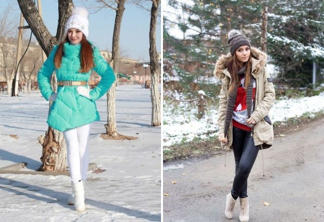 образы с пуховиком до колена образы с пуховиком до колена