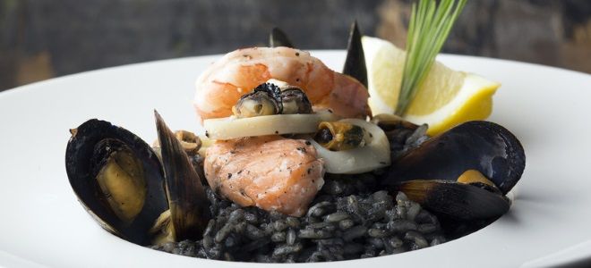 ризотто с чернилами каракатицы ризотто с чернилами каракатицы