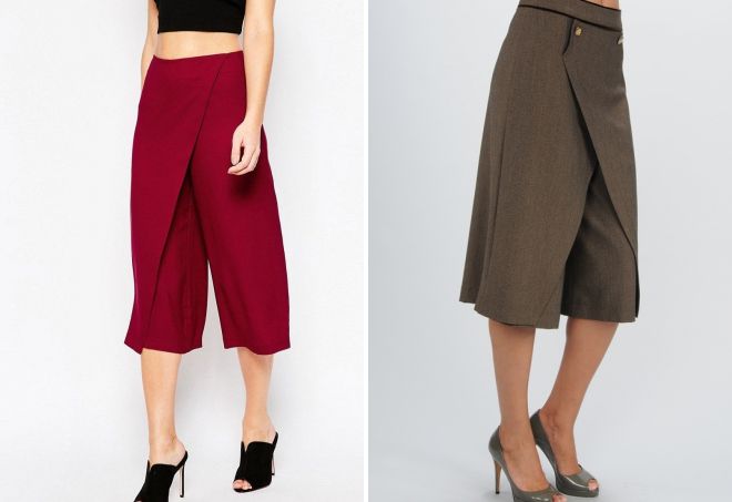 юбка брюки с запахом юбка брюки с запахом