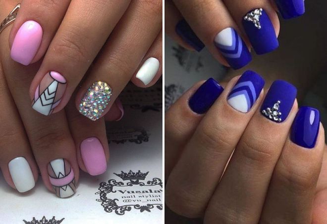 дизайн ногтей геометрия со стразами дизайн ногтей геометрия со стразами
