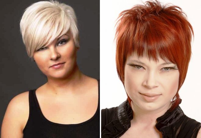 короткие стрижки на полное лицо с челкой короткие стрижки на полное лицо с челкой