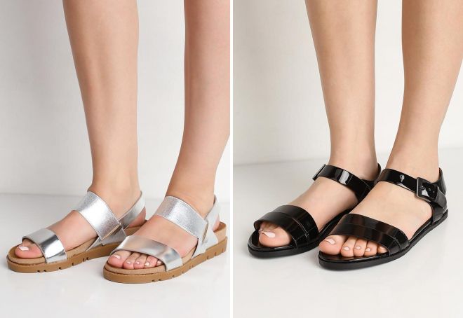 кожаные босоножки без каблука кожаные босоножки без каблука