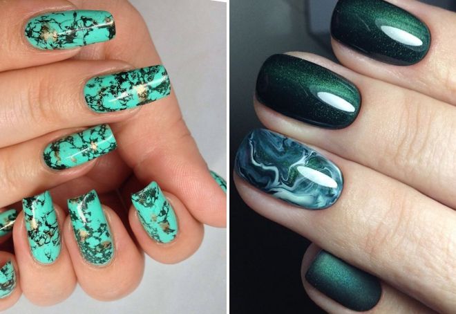 маникюр зеленый мрамор маникюр зеленый мрамор
