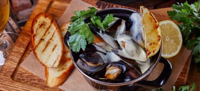 мидии в сырном соусе мидии в сырном соусе