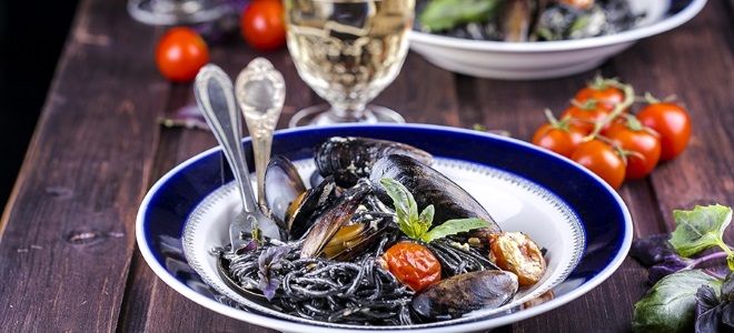 паста с чернилами каракатицы паста с чернилами каракатицы