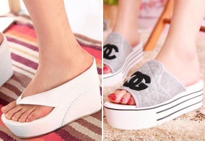 пляжная обувь на платформе пляжная обувь на платформе