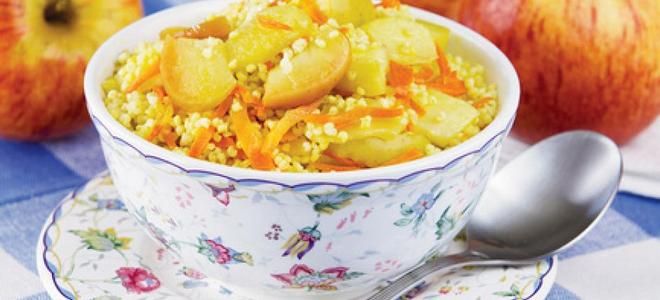 пшенная каша с яблоками пшенная каша с яблоками
