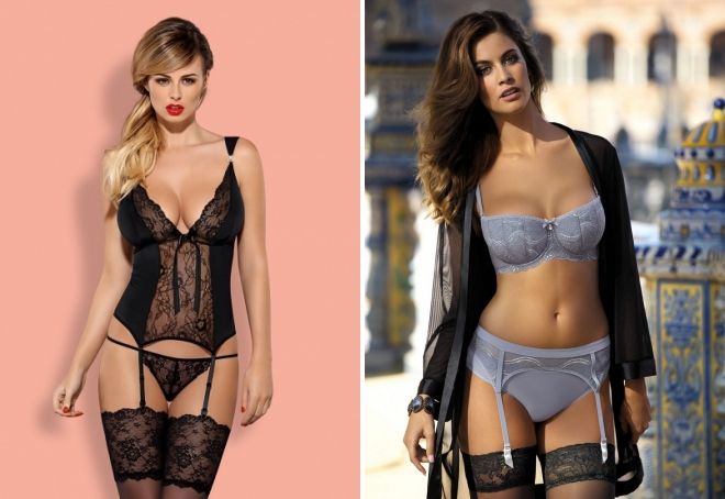 Сексуальное белье с чулками Сексуальное белье с чулками