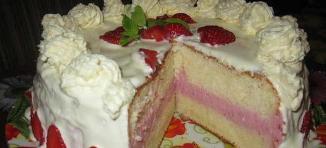 торт клубничное наслаждение торт клубничное наслаждение