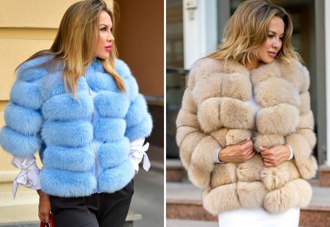 полушубок из песца полушубок из песца