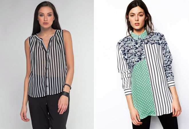 шифоновые рубашки в полоску шифоновые рубашки в полоску