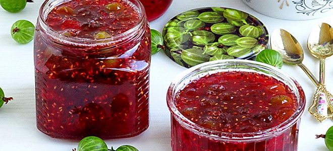 варенье из крыжовника и красной смородины варенье из крыжовника и красной смородины