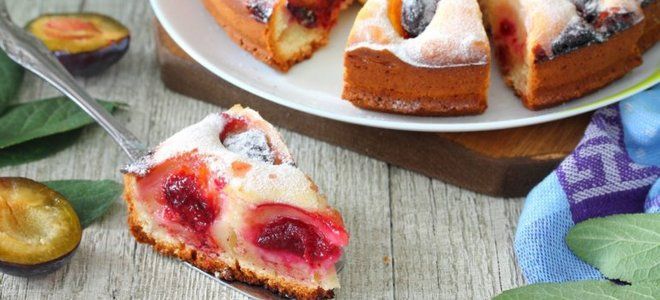 вкусная шарлотка со сливами вкусная шарлотка со сливами