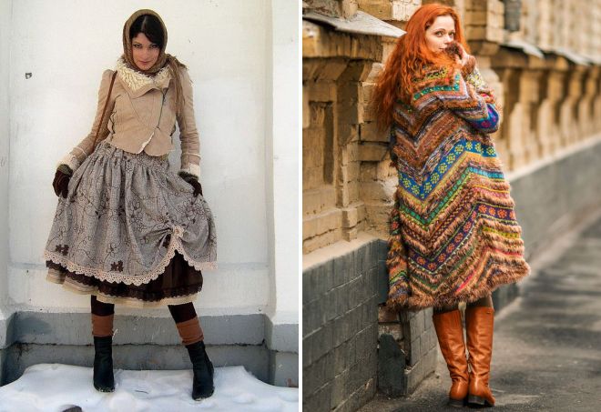 зимняя одежда в стиле бохо зимняя одежда в стиле бохо