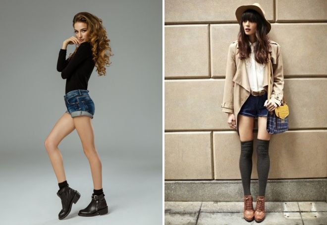 ботильоны без каблука с шортами ботильоны без каблука с шортами