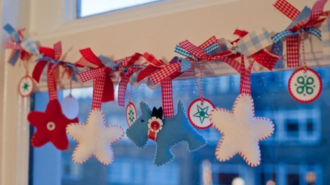 как украсить детскую к Новому году гирлянды как украсить детскую к Новому году гирлянды