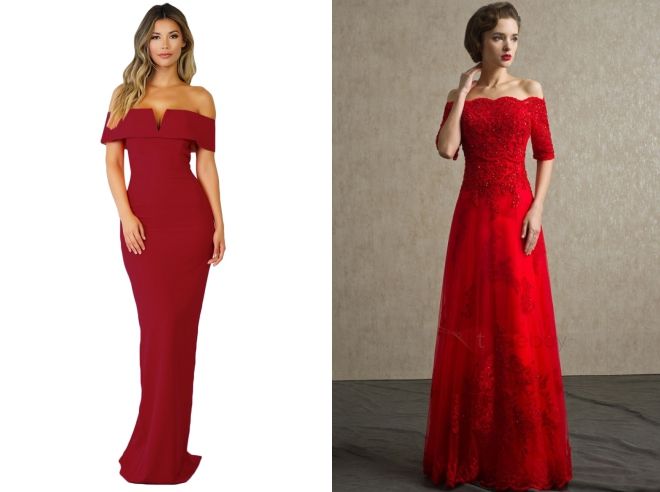 красное платье в пол с открытыми плечами красное платье в пол с открытыми плечами