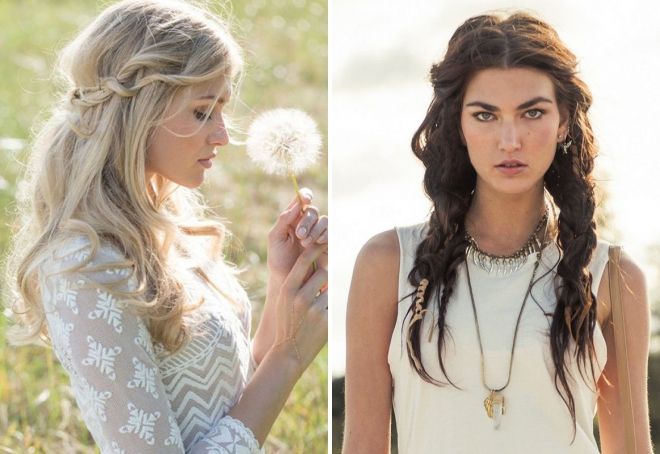 укладка бохо шик укладка бохо шик