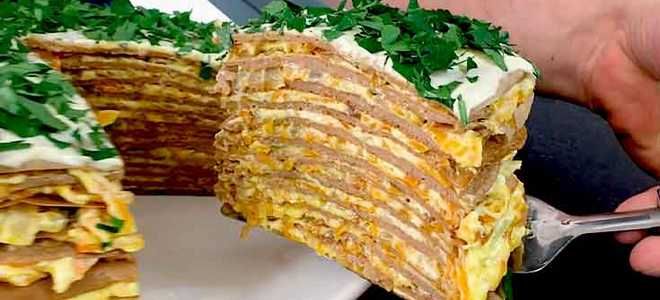 вкусный печеночный торт из куриной печени вкусный печеночный торт из куриной печени