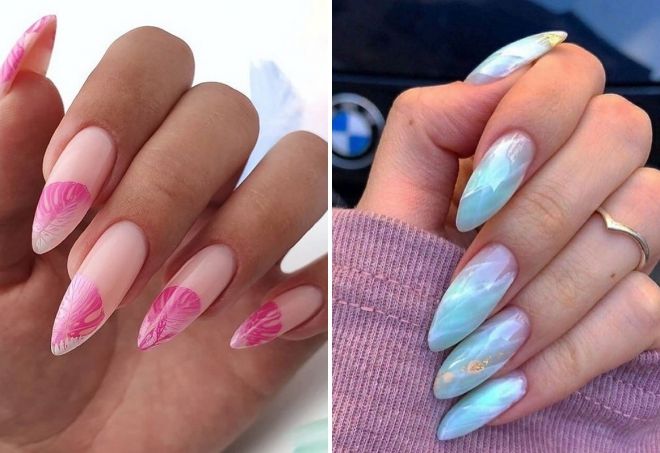 яркий летний маникюр на миндальную форму яркий летний маникюр на миндальную форму