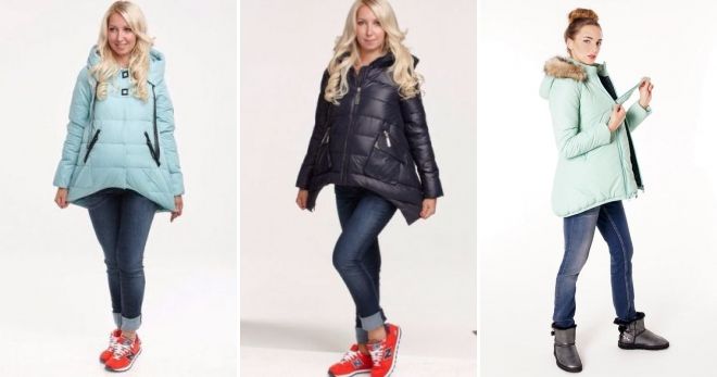 Зимняя куртка трапеция для беременных Зимняя куртка трапеция для беременных