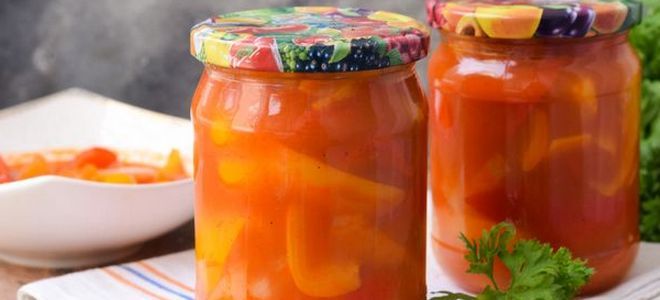 болгарский перец в томате на зиму болгарский перец в томате на зиму