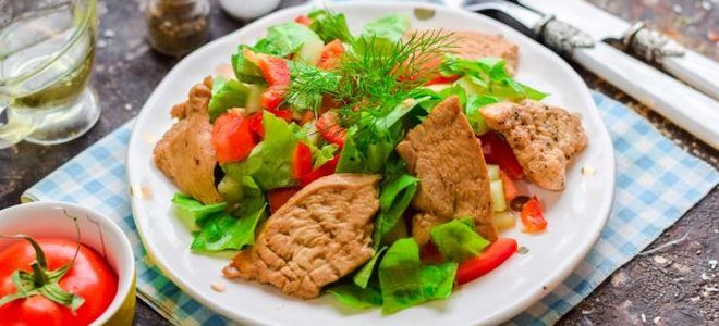 фото14 диетический салат с куриной грудкой для похудения