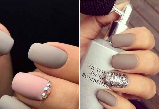 Матовый маникюр пастельных тонов Матовый маникюр пастельных тонов