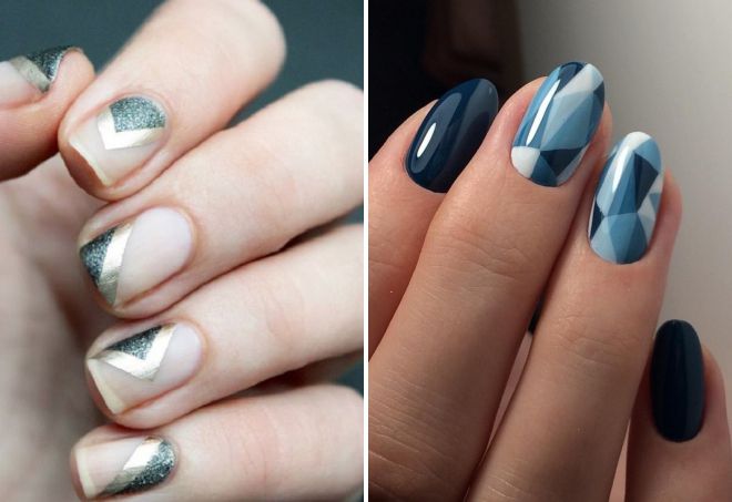 ногти дизайн асимметричная геометрия ногти дизайн асимметричная геометрия