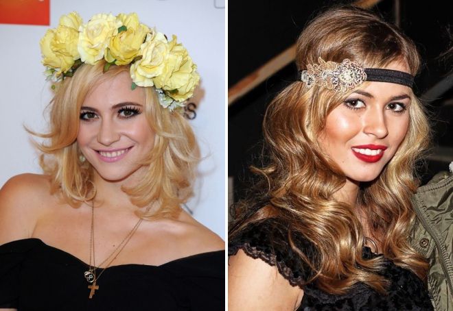 вечерняя прическа с ободком вечерняя прическа с ободком