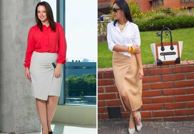 юбка с запахом для полных юбка с запахом для полных