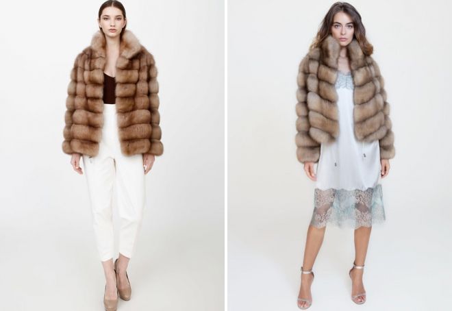 полушубок из куницы полушубок из куницы