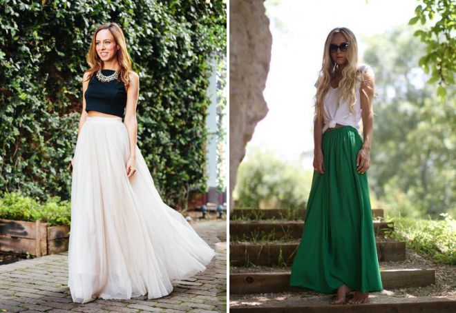 с чем носить длинную юбку летом с чем носить длинную юбку летом