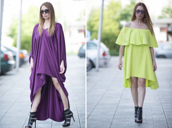 асимметричное платье-туника