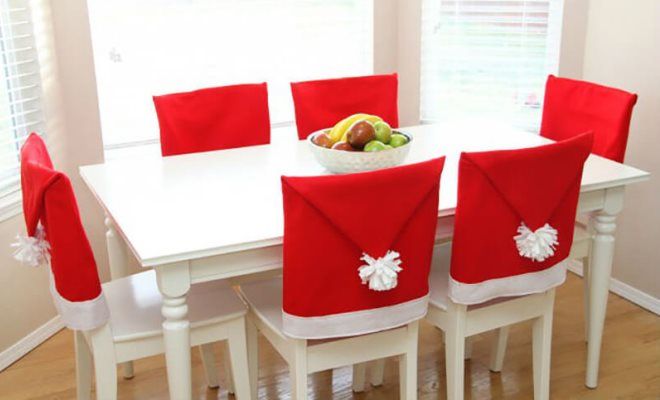 как украсить кухню к Новому году стулья как украсить кухню к Новому году стулья