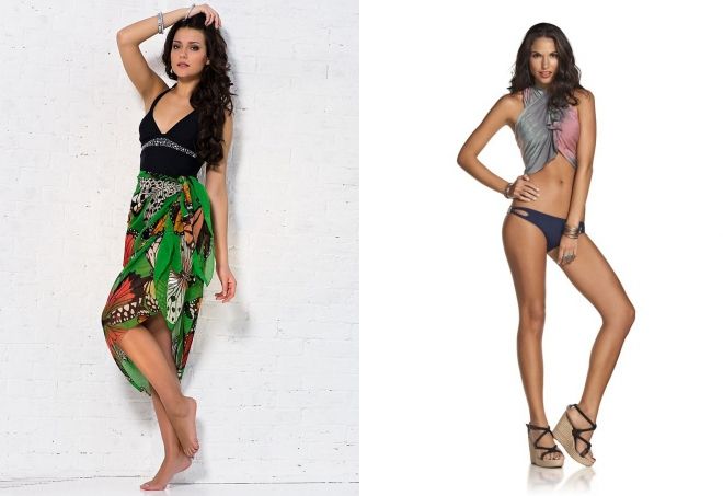 как завязать круглое парео как завязать круглое парео