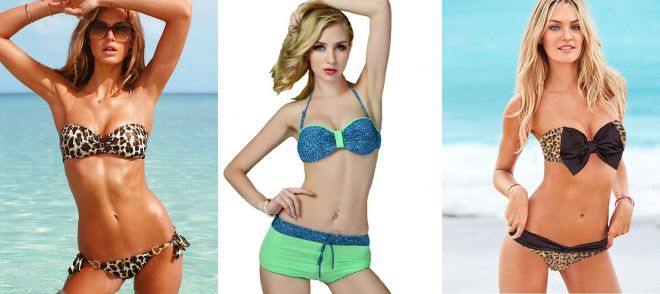 леопардовый купальник бандо леопардовый купальник бандо