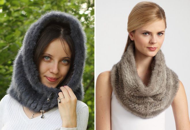 меховой снуд меховой снуд