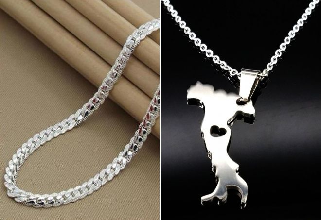 модная серебряная цепочка модная серебряная цепочка