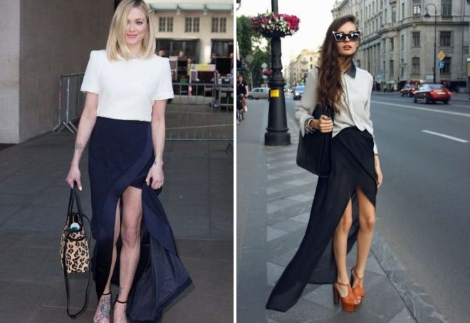 длинная юбка с запахом длинная юбка с запахом