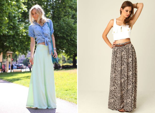 летний образ с длинной юбкой летний образ с длинной юбкой