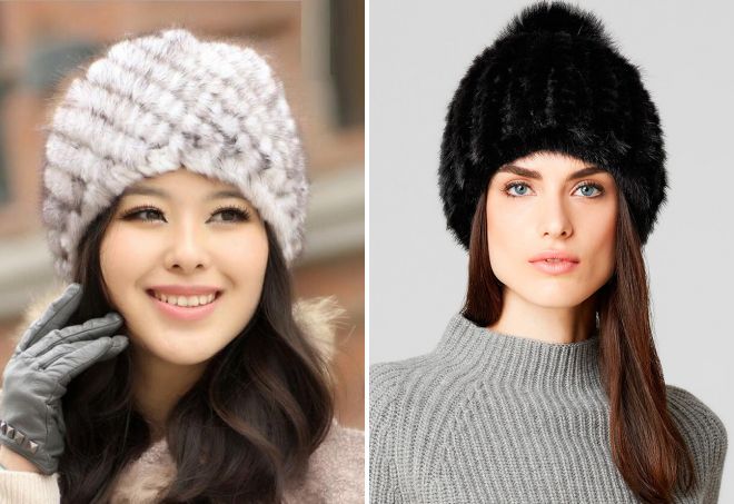 модные меховые вязаные шапки модные меховые вязаные шапки