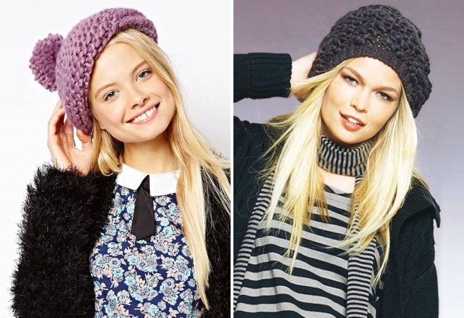 модные вязаные береты модные вязаные береты