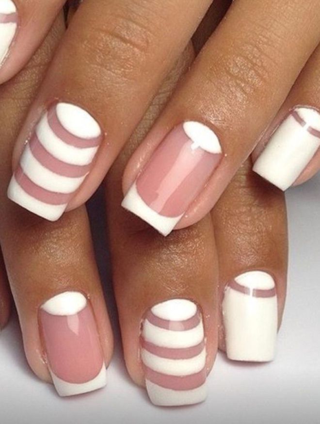 нежный маникюр френч негатив нежный маникюр френч негатив