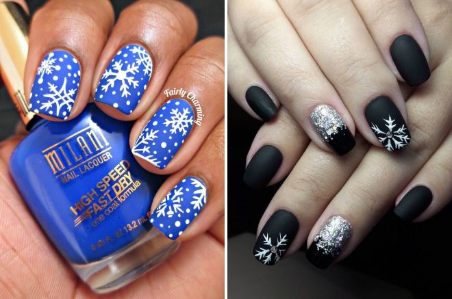 дизайн ногтей 2019 со снежинками дизайн ногтей 2019 со снежинками