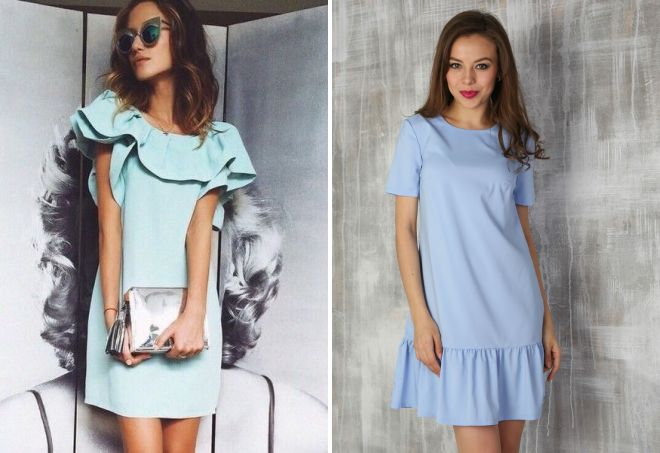 голубое платье 2017 голубое платье 2017