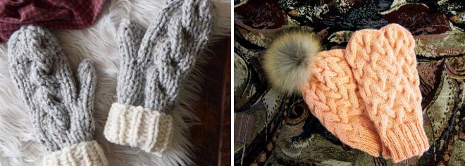 красивые женские варежки красивые женские варежки