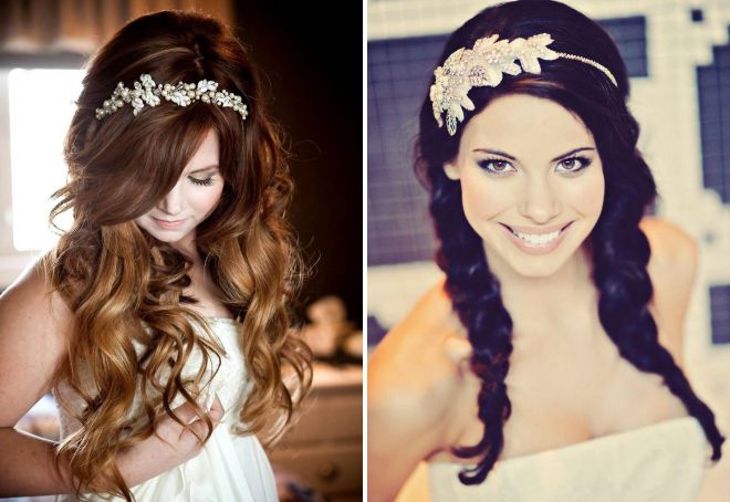 прически с ободком на длинные волосы прически с ободком на длинные волосы